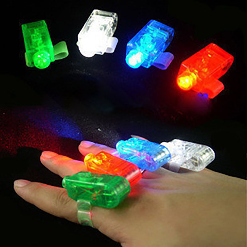 Flashing Finger Light Flash Laser Light Colorful LED Light Night Light Novelty Children's Toy Stall Hot Sale Wholesale