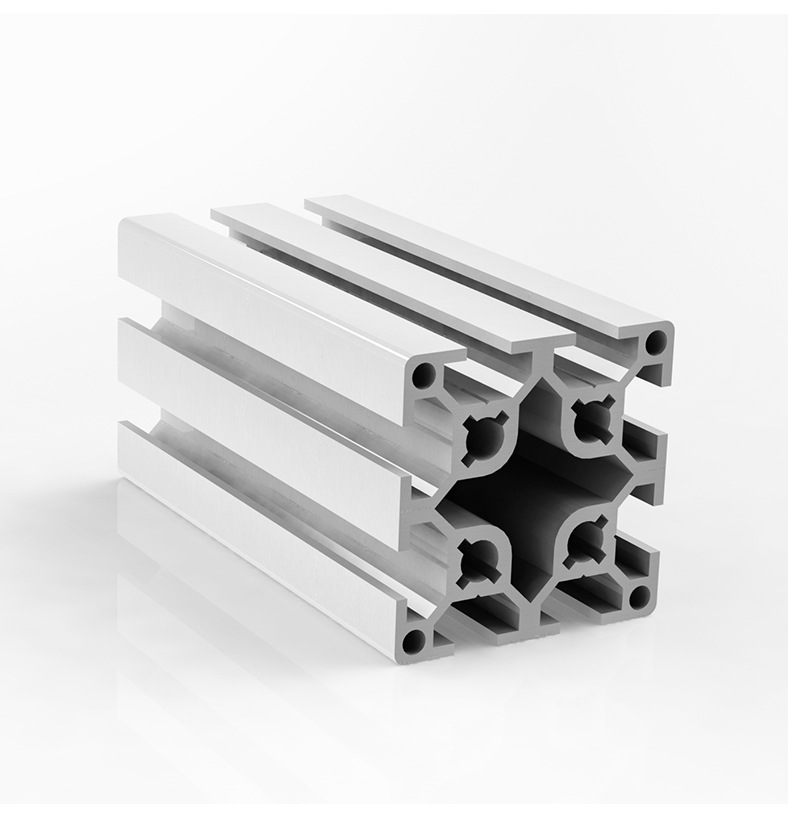 广东5050欧标铝型材双槽 流水线支架展示架框架工业铝合金型材