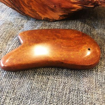 2cm左右泗水红砭石 微厚型刮痧板 拨经 砭石板 源头现货批-阿里巴巴