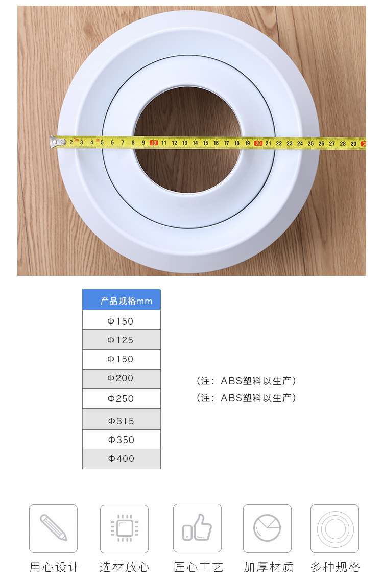 abs球形喷口中央空调圆形出风口车站机场射流旋转送风口新风系统