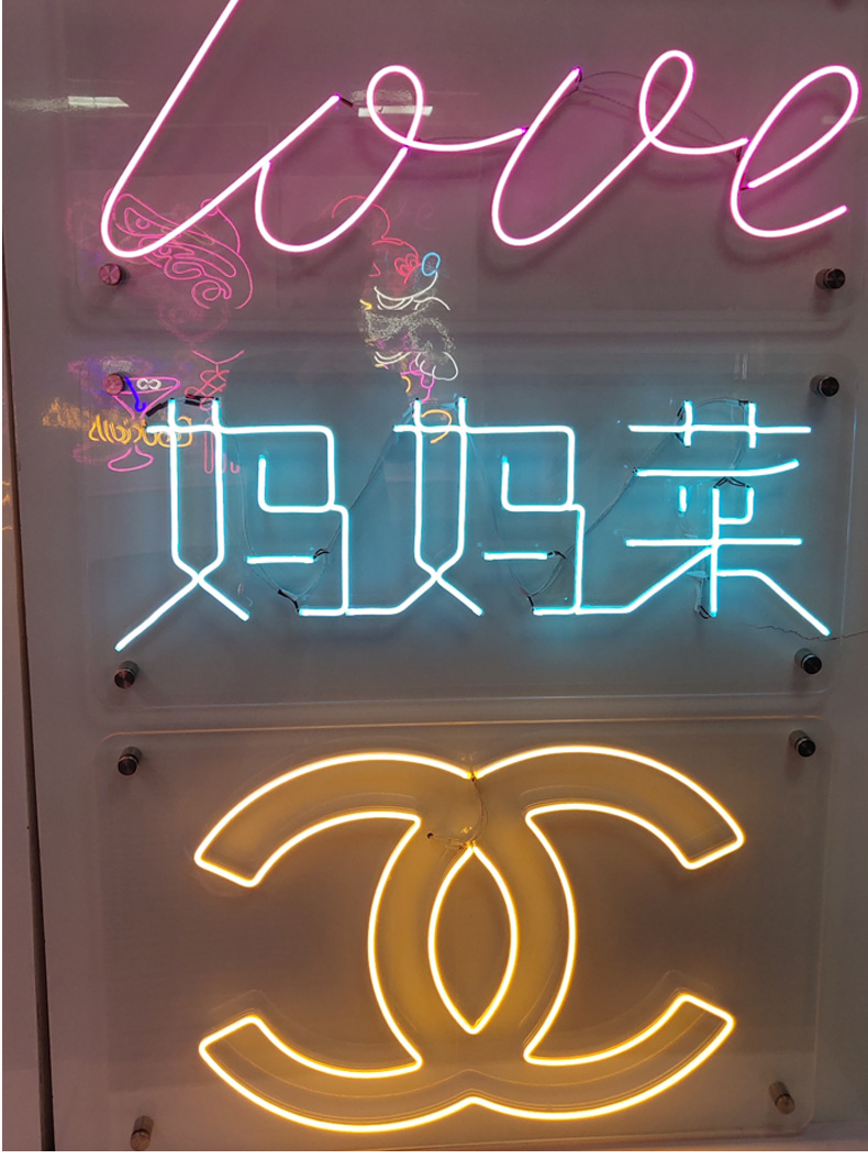 厂家直销发光字体软灯条霓虹灯带12v2835硅胶柔性灯带广告led灯带