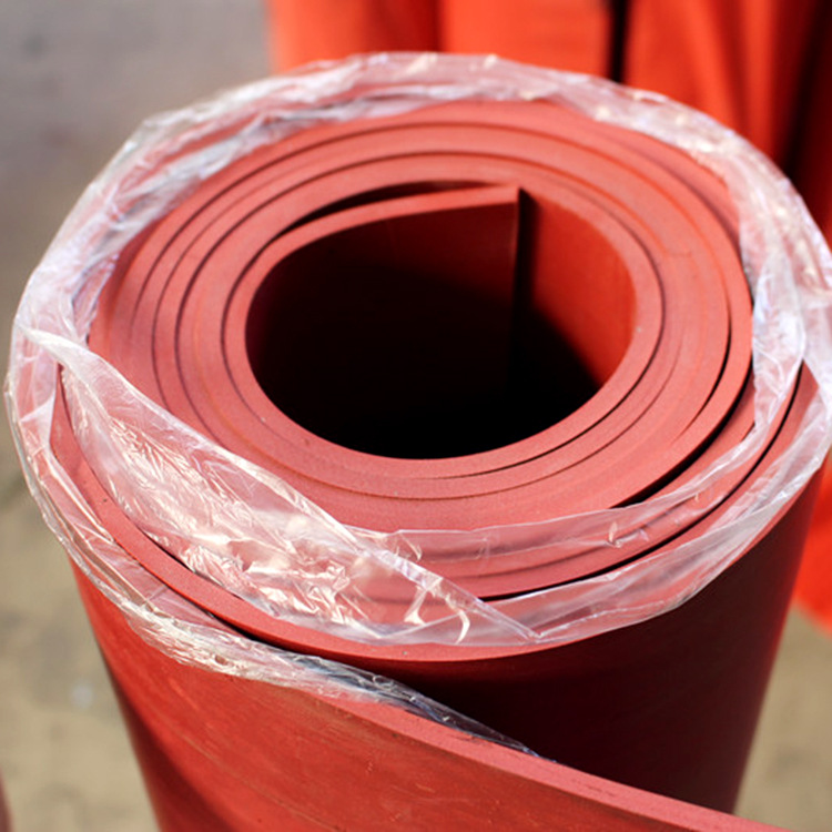 浙江京东橡胶台垫 工作地面防滑5mm工业红色橡胶皮