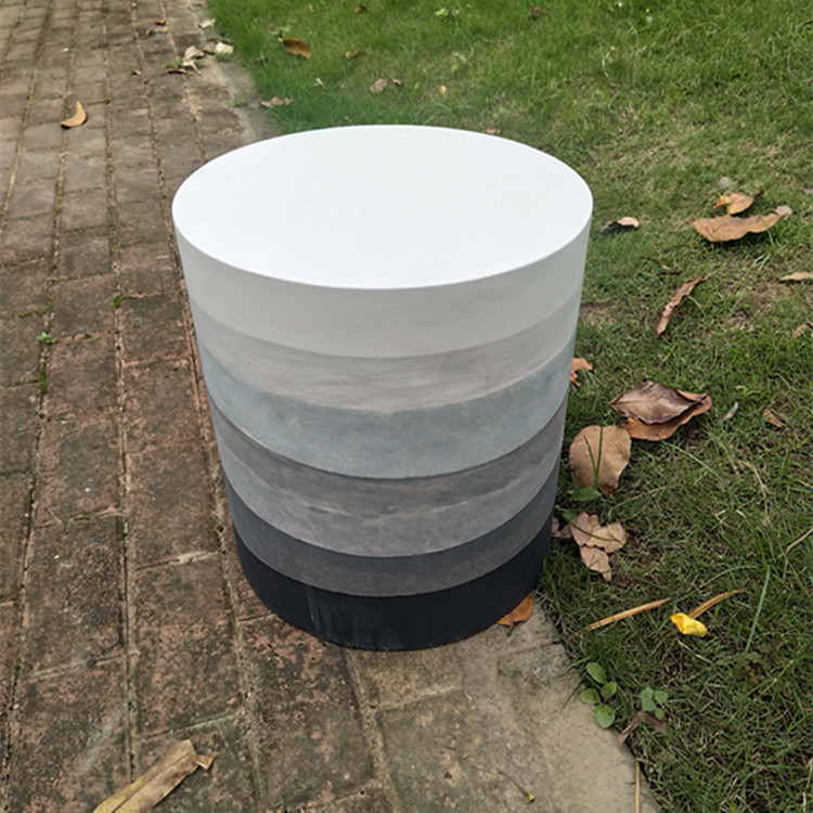 新品推荐室外圆形水泥手绘座椅凳子混凝土家具饰品