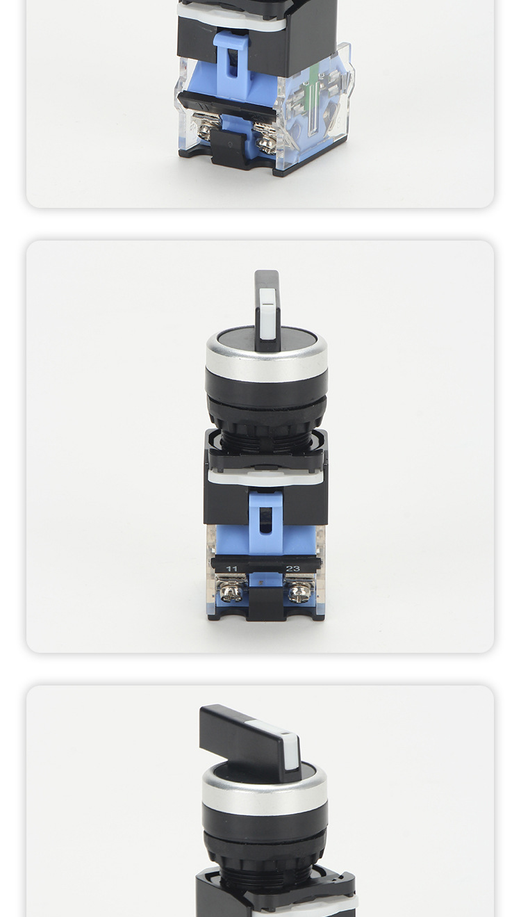 选择按钮开关la38-20x/3三档选择按钮长柄转换开关旋钮开关switch