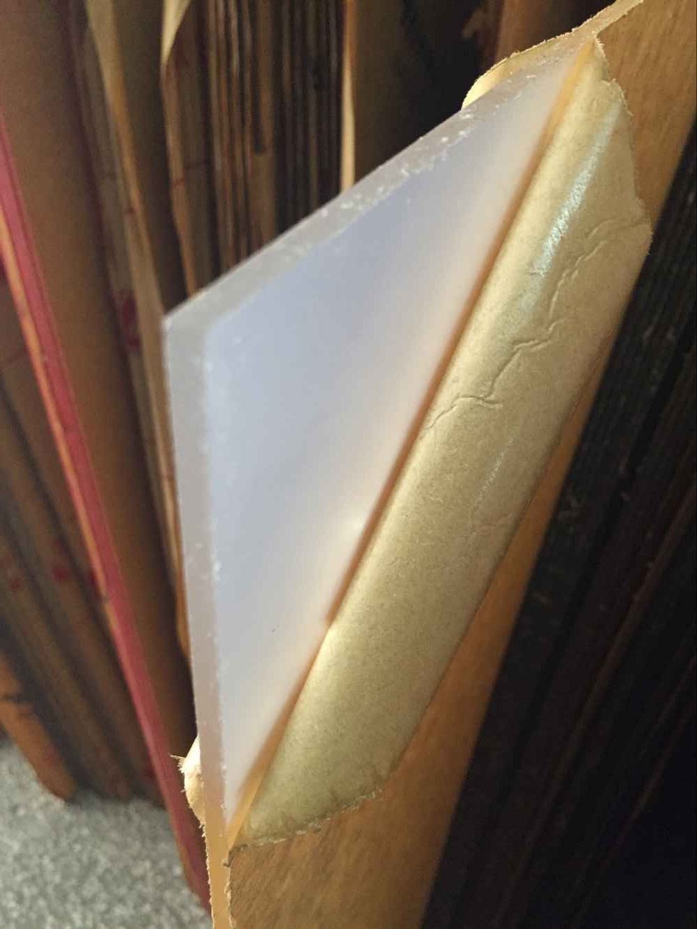 亚克力进口浇筑板黑单砂3mm磨砂黑灯箱片广告招牌专用