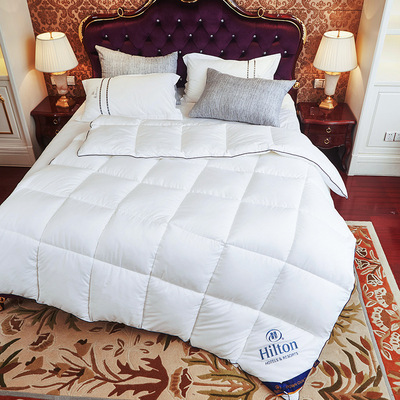 网红爆款棉被芯希尔顿羽绒加厚保暖冬季双人会销礼品酒店被子