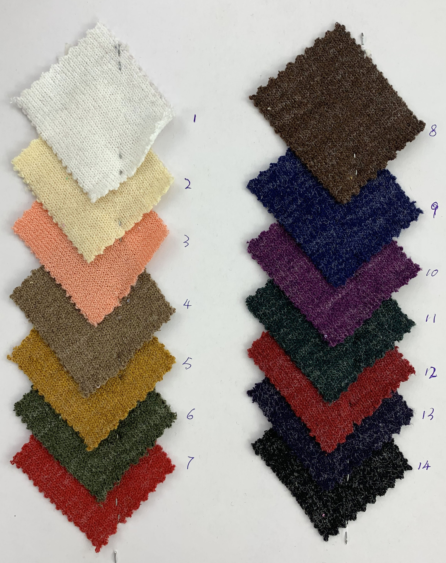 粗针雪花棉 女装毛线衣套衫针织面料 复古秋冬保暖粗线服装布料