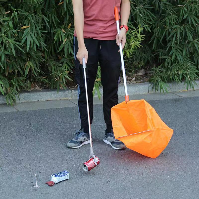 批发垃圾夹子拾物器街道卫生环卫捡垃圾钳下水道便携不锈钢取物器