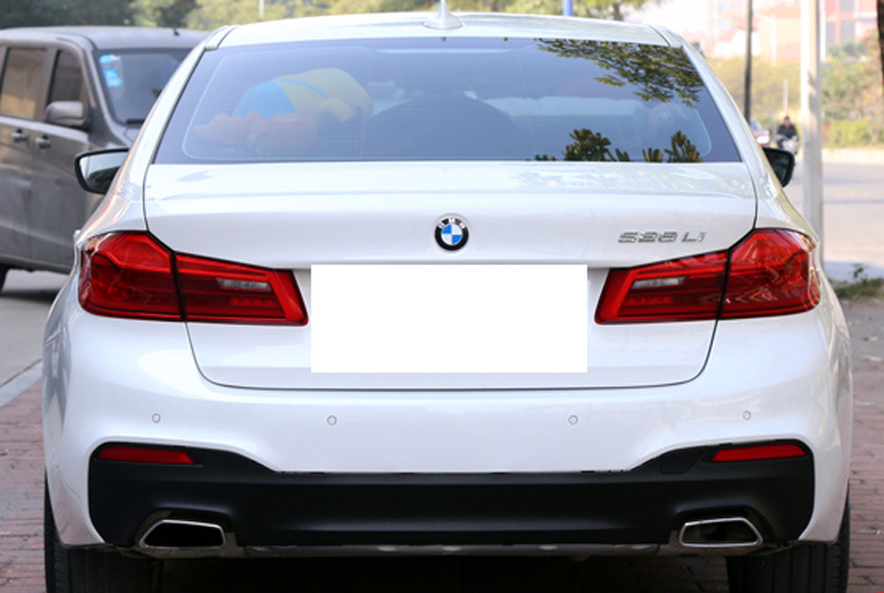 适用于18款宝马新5系g30/g38 528m530m改装mp四出后唇尾唇后下巴
