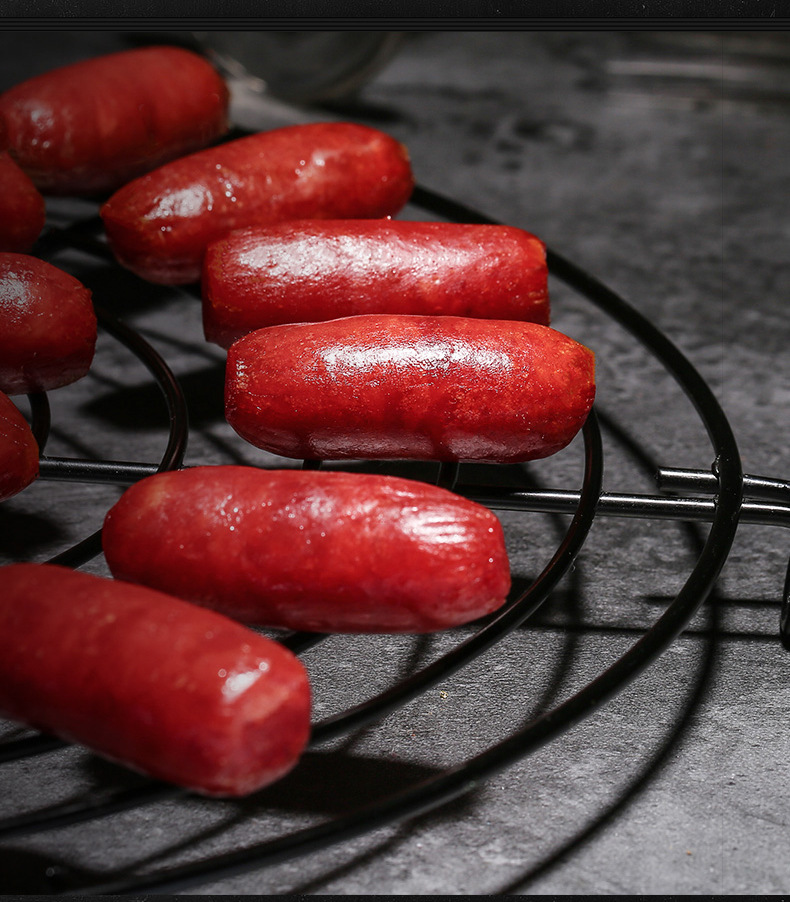 百草味-肉枣60g炭烤肉香小烤肠 香肠肉类休闲零食小吃网红火腿肠