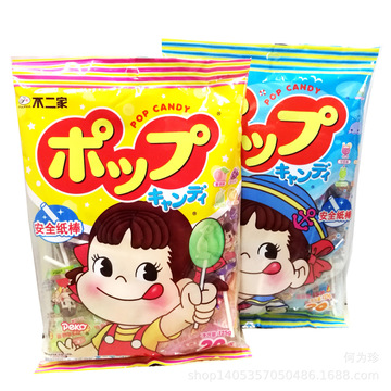 不二家棒棒糖20支装清爽味/水果味125g*5包*8袋/箱 热销产品批