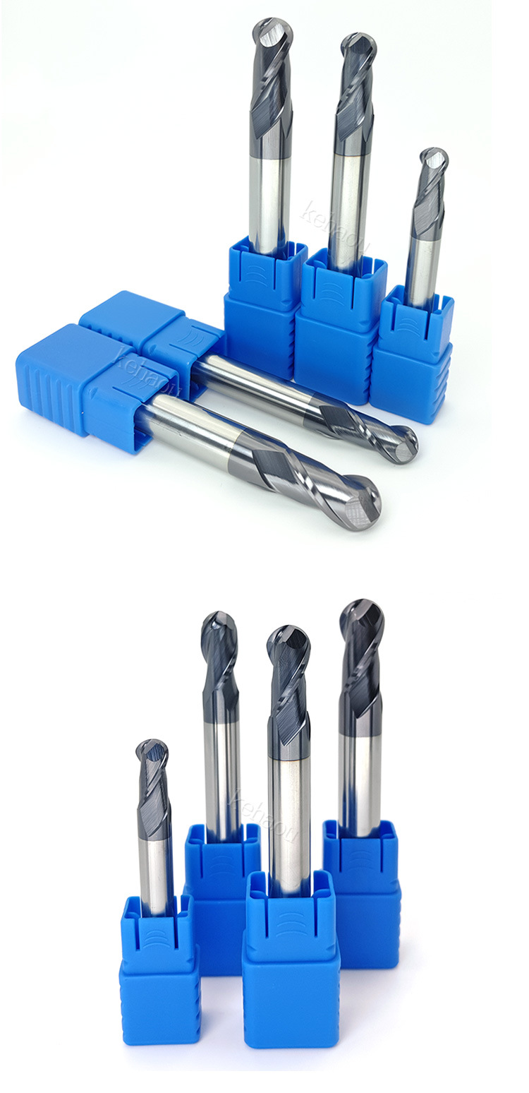 45度钨钢球刀加长2刃硬质合金涂层球头铣刀外r刀圆头铣刀数控铣刀