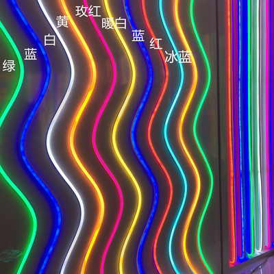 户外工程24vled灯带防水霓虹灯节日布置轮廓造型图案创意装饰灯