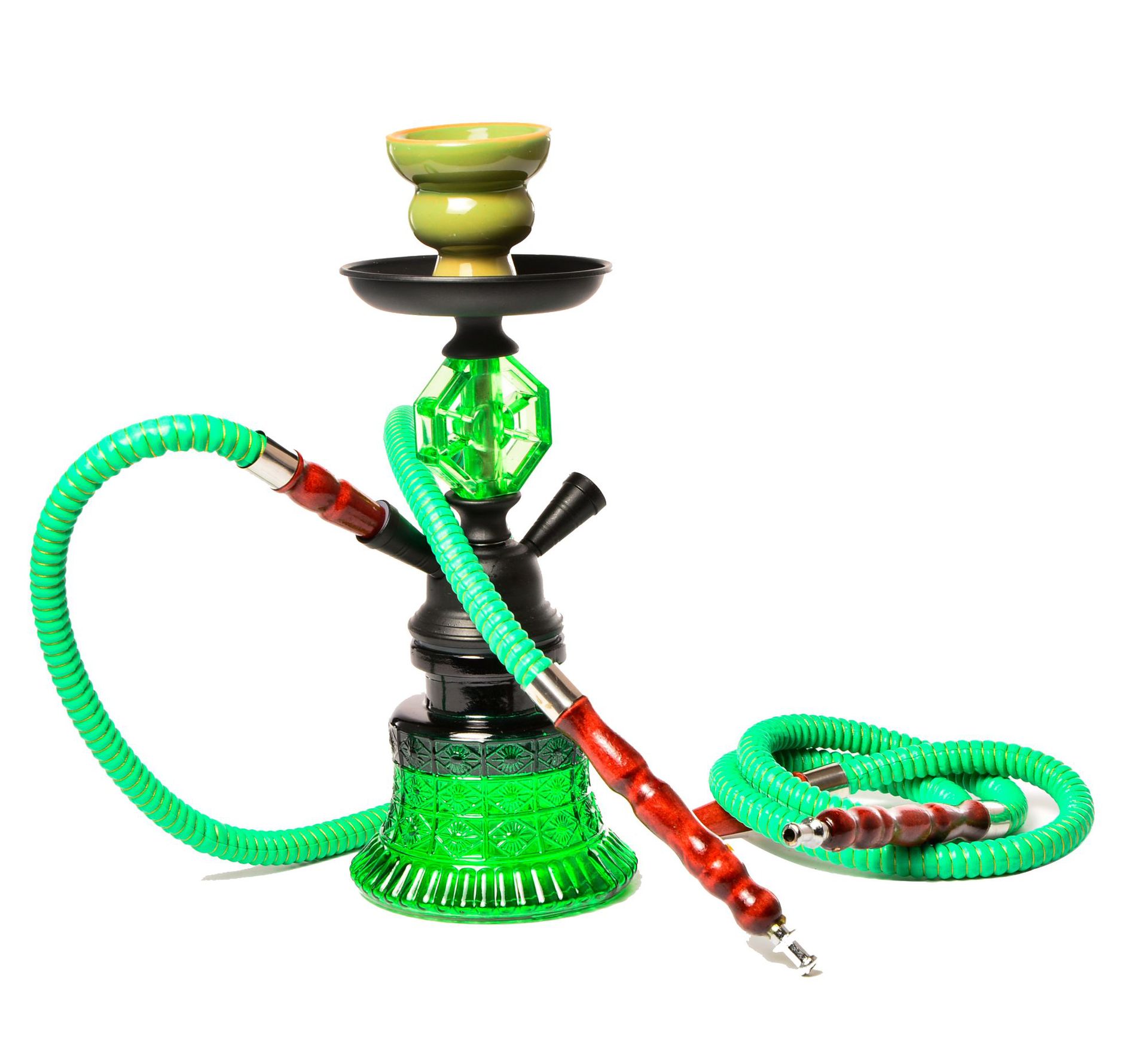 跨境货源阿拉伯烟具 双管水烟斗成品加工 水烟筒 hookah shisha