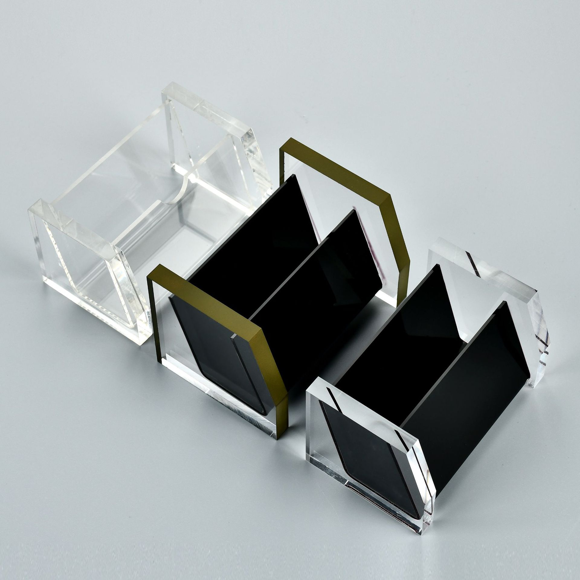 专业定制亚克力名片盒桌面名片架亚克力盒子