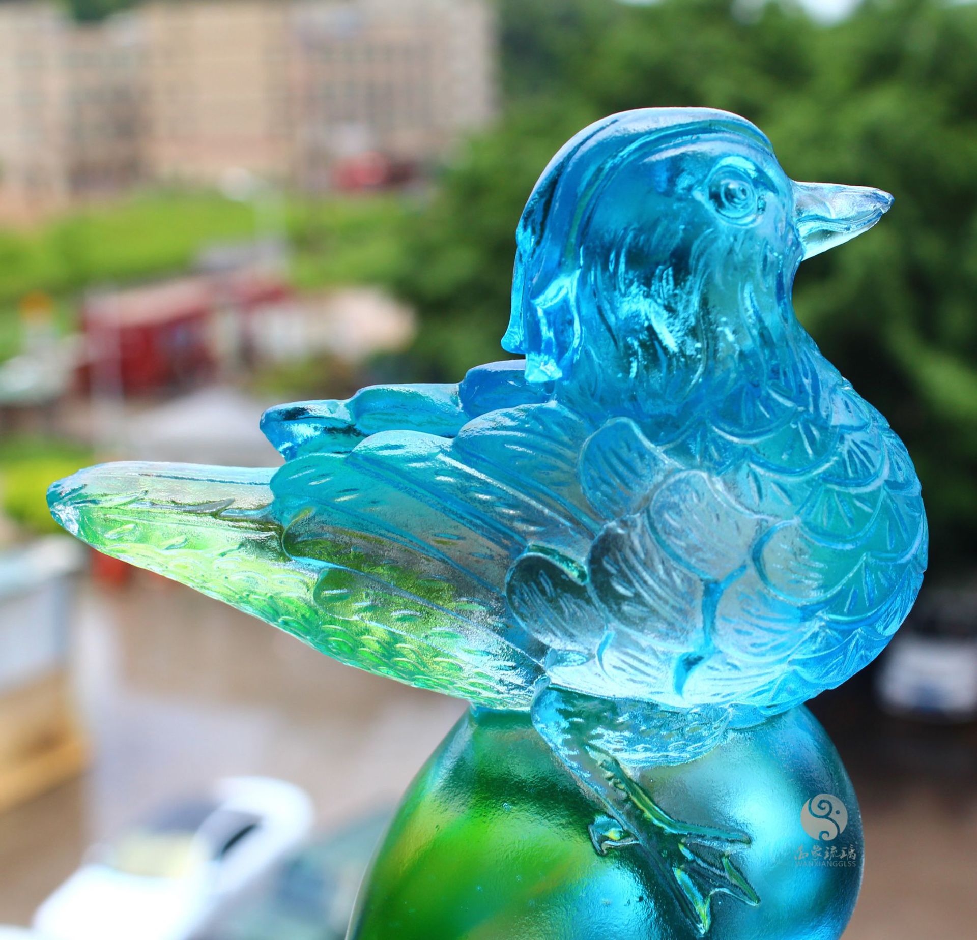 鸳鸯戏水 家居摆件 琉璃正品 万象琉璃厂家直销