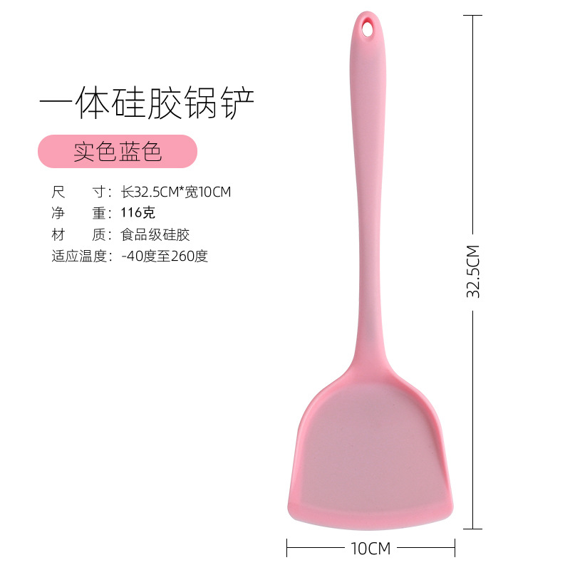 Silicone Spatula Kitchen Cooking Utensils Non-Stick Pan Special High Temperature Resistant Spatula Kitchenware Shovel Cross-Border Hot Hot Sale