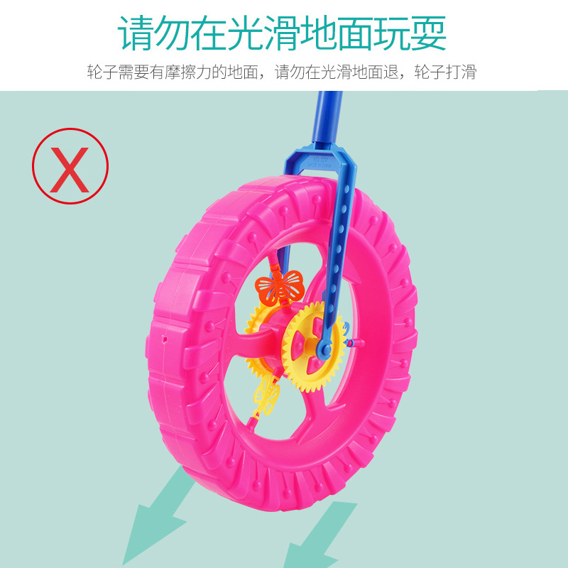 儿童宝宝手推玩具2节杆推推乐飞机推车轮男孩女孩学步大轮子摆摊