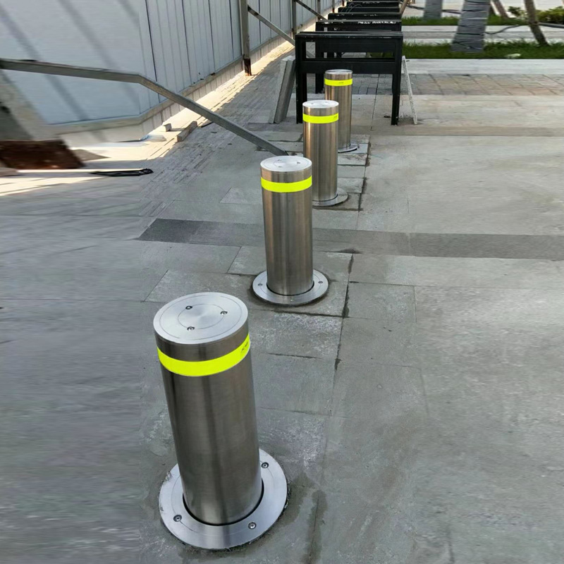 jc锦诚机电半自动升降柱手动升降路桩防撞柱隔离柱安全路障
