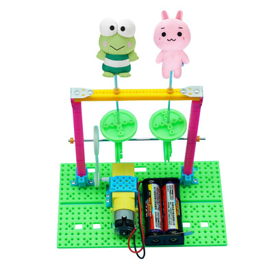 科学小制作 diy跳舞机器人 自制小发明电动玩具科学实验材料