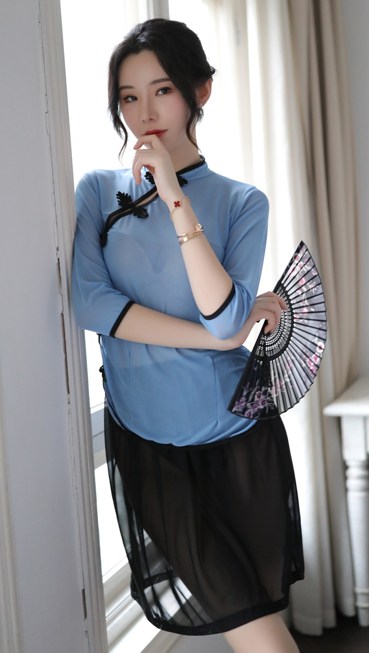 情趣内衣女制服床上诱惑睡衣套装网纱透视性感民国激情学生装代发