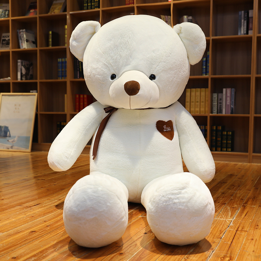 New Large Cute Teddy Bear Plush Toy with Free Sleeping Pillow for Girl Big Bear Doll Wedding Doll Large