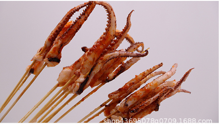 鱿鱼须小串串手把串夺命小串烧烤串铁板串油炸串100串/包 6包/件