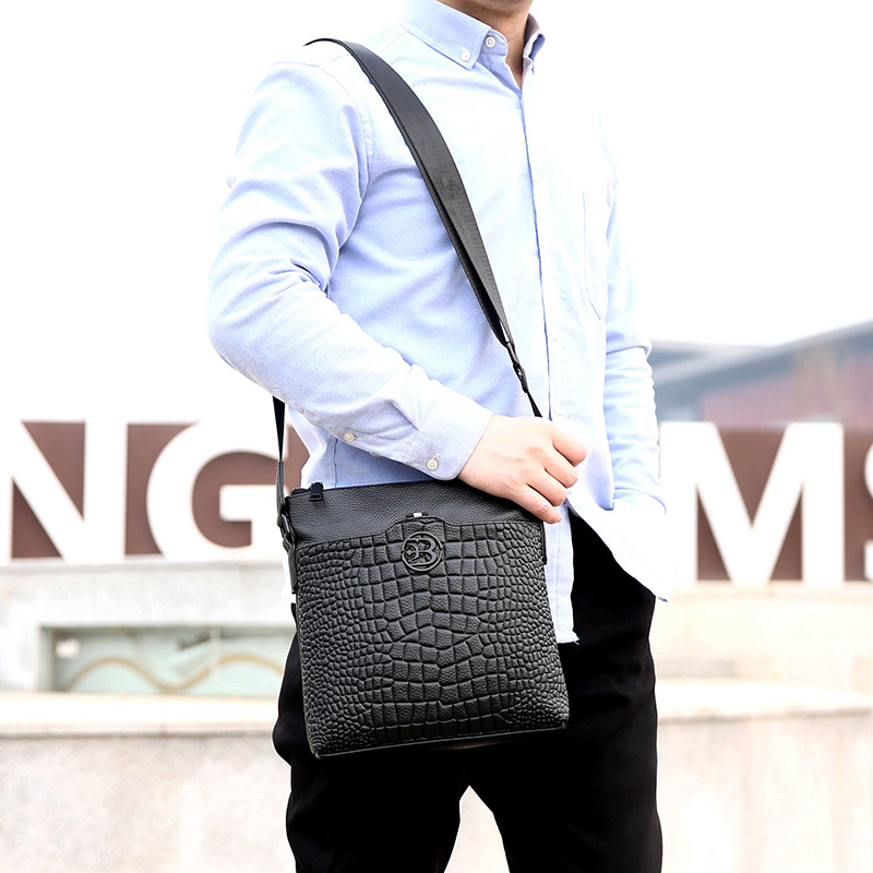 Quality Men's Bag Fashion Shoulder Bag Messenger Bag Men's Business Mobile Coin Purse Casual Storage Bag One Piece Dropshipping