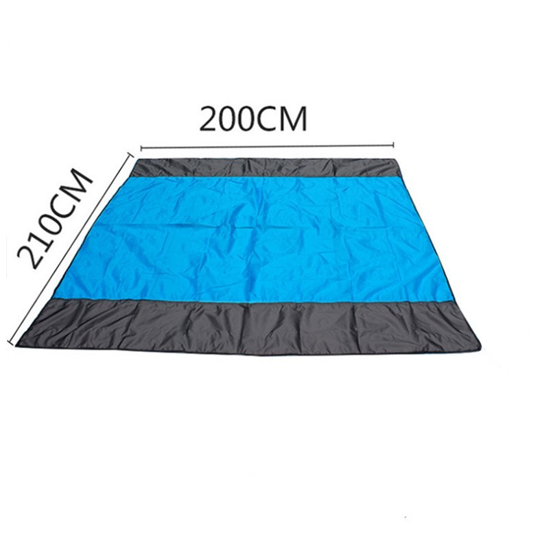 可按尺寸春夏格子布野营野餐垫 折叠旅游沙滩垫 户外防潮地垫