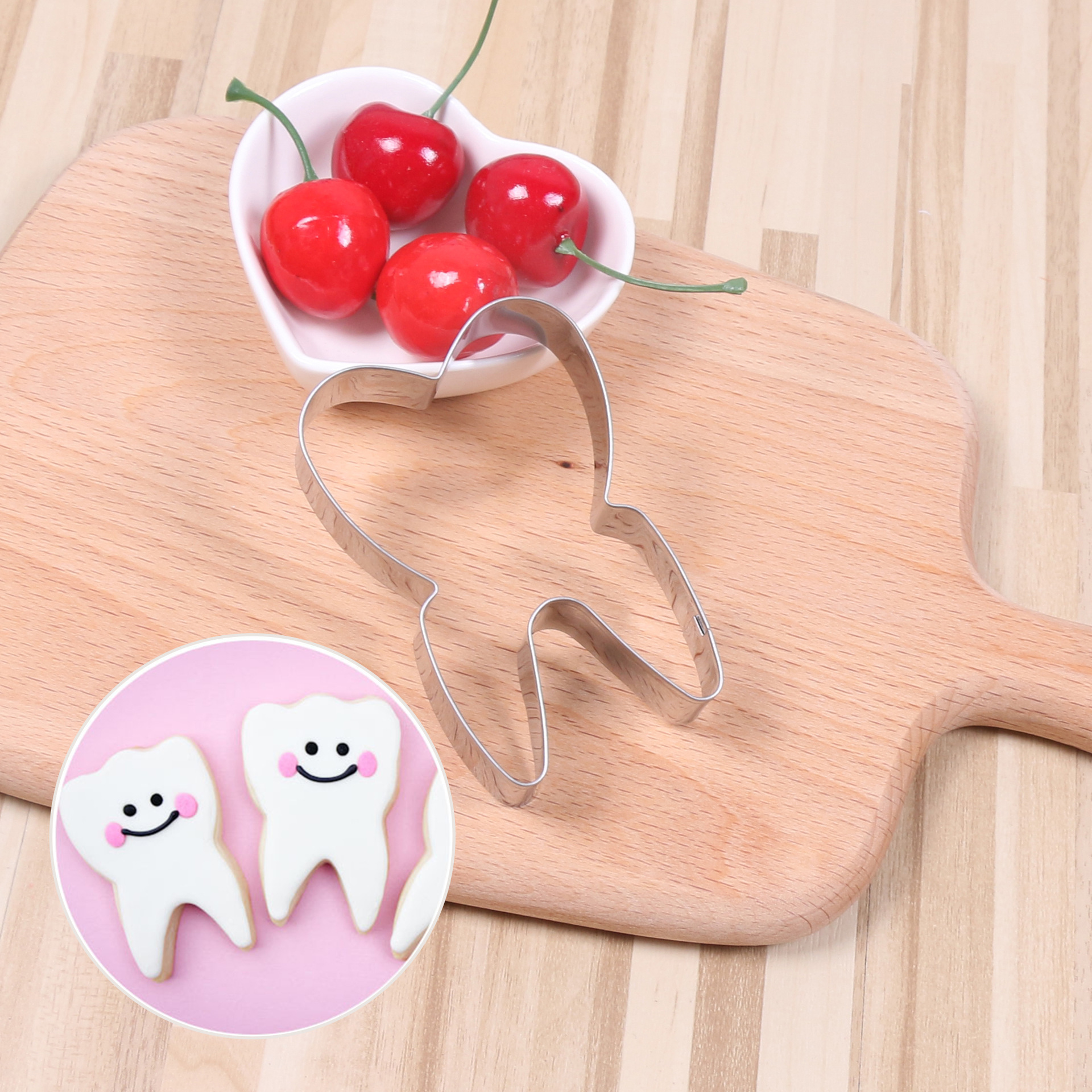 不锈钢饼干模 卡通牙齿形状切模