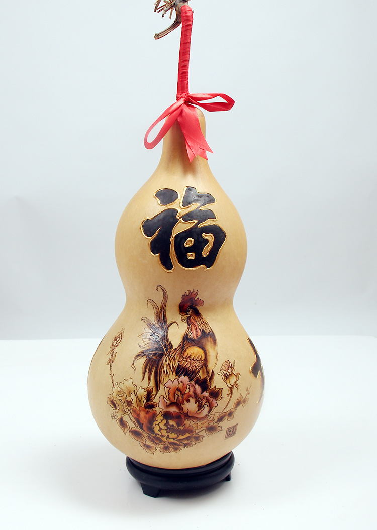 手工烙画天然大葫芦摆件家居工艺品礼品文玩饰品 可定制