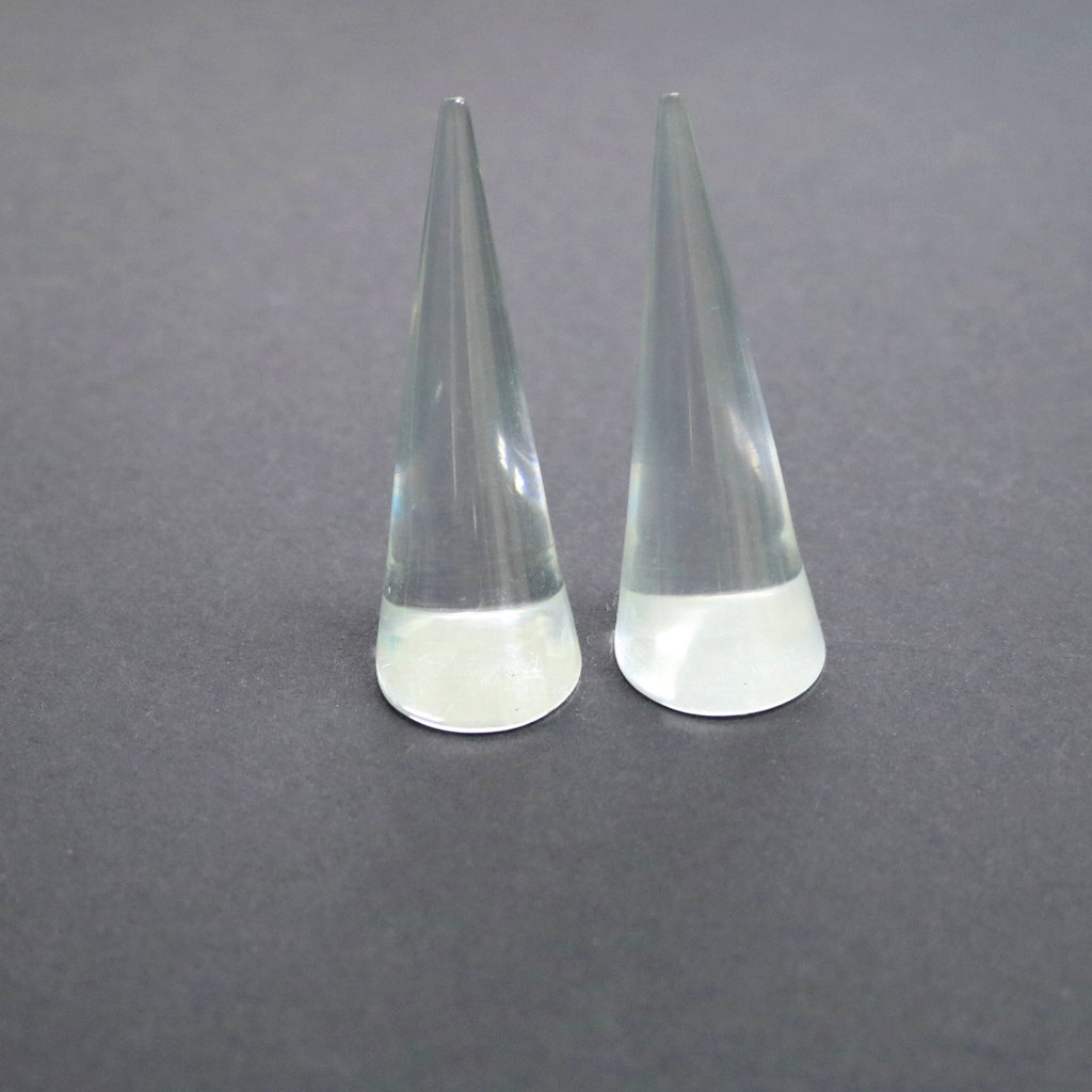 尖锥实心有机玻璃戒指展示架 尖指 亚克力手模戒指展示道具批发