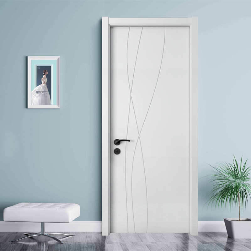 武汉木门厂新款定制实木复合烤漆门室内门平开室内门卧室门批发