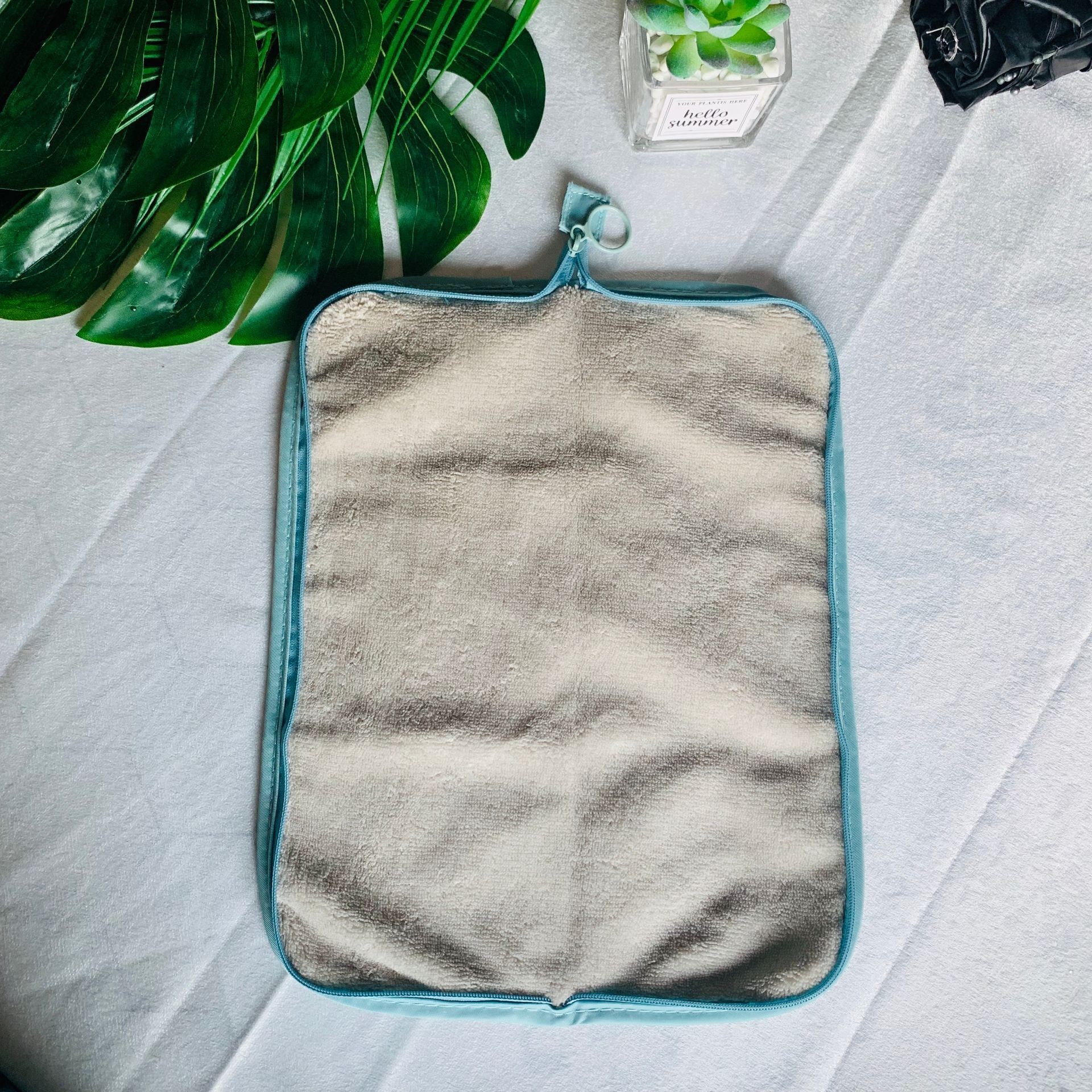 刺绣吸水雨伞袋 防水车载折叠雨伞袋 手包式小清新简约雨伞收纳袋