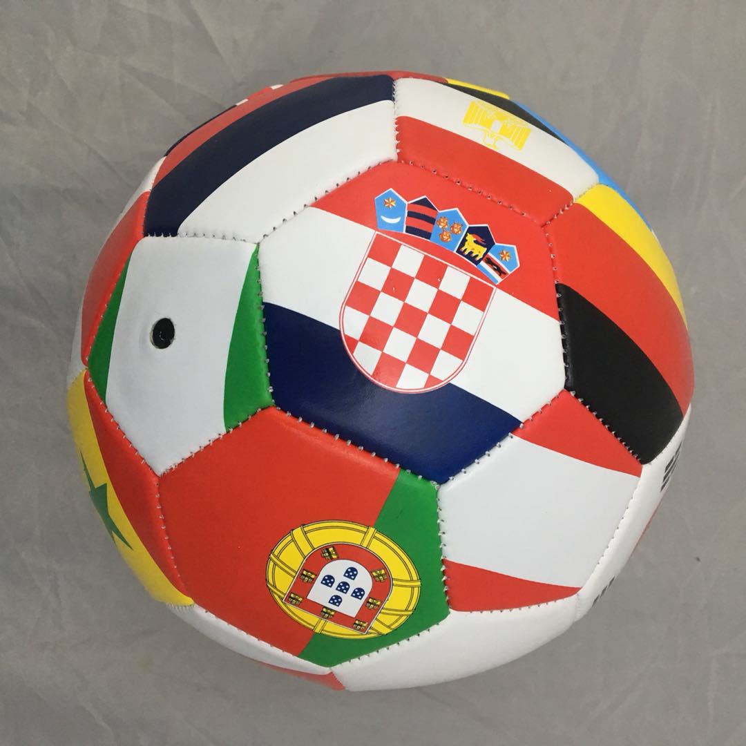 国旗足球32片成人足球3号足球教学训练足球彩色足球五号国旗足球