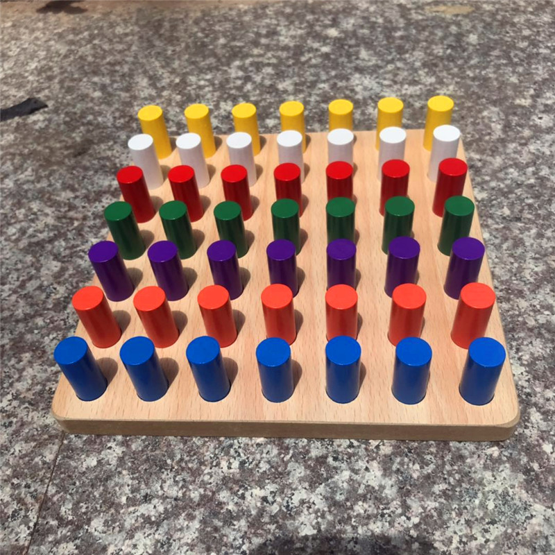 感统训练插棍早教益智玩具2-6岁蒙氏教具幼儿园积木插棒新款