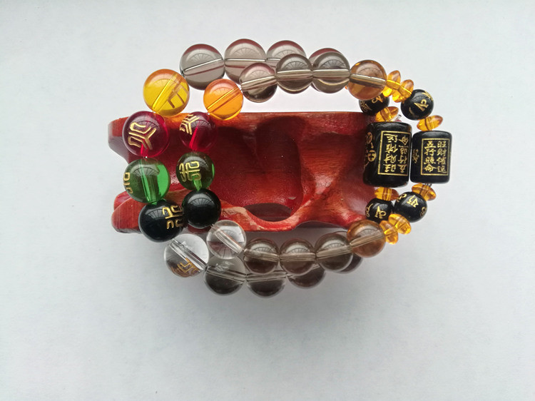 五行珠手链男女情侣五行珠手串平安吉祥