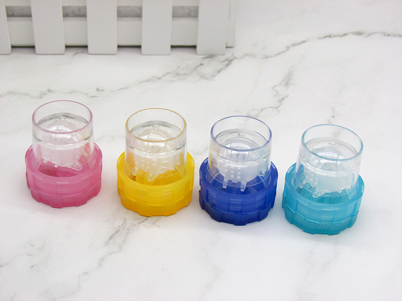 升级款隐形眼镜清洗器手动旋转美瞳清洗盒转动不卡