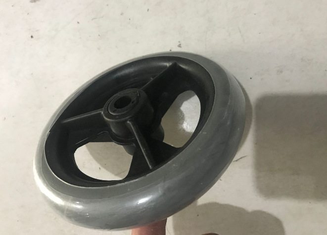 上海互邦轮椅6寸前轮手动轮椅前轮,互邦轮椅配件互邦轮椅前轮