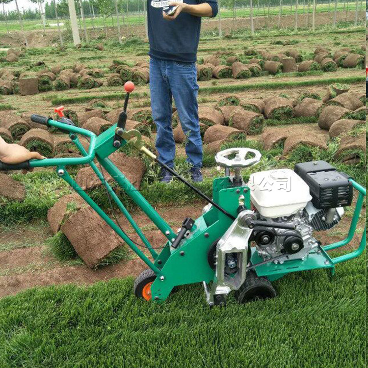 人造草皮移植机耐用大宽轮起草机不伤草坪手扶铲草皮机不跳刀