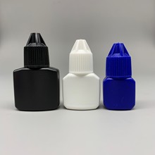 pe胶水瓶色料瓶5ml 10ml密封胶瓶子色乳瓶睫毛胶水瓶子现货批发