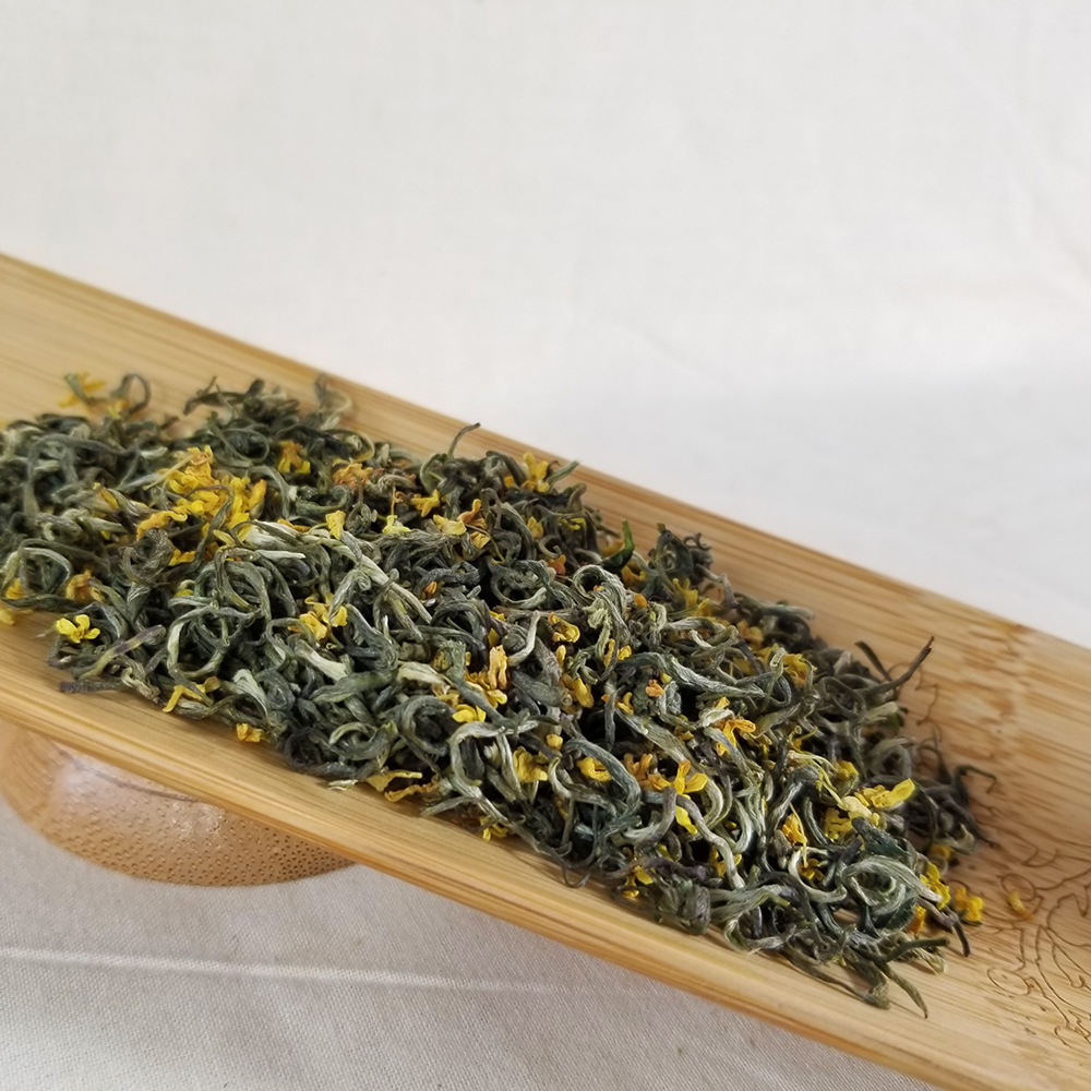 桂花碧螺春 2021新茶雨前精选 桂花绿茶 碧螺春茶叶500g 散装批发