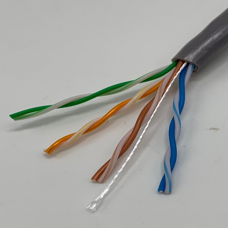 八芯超五类网线048无氧铜宽带四对双绞线cat5类非屏蔽网络线300米