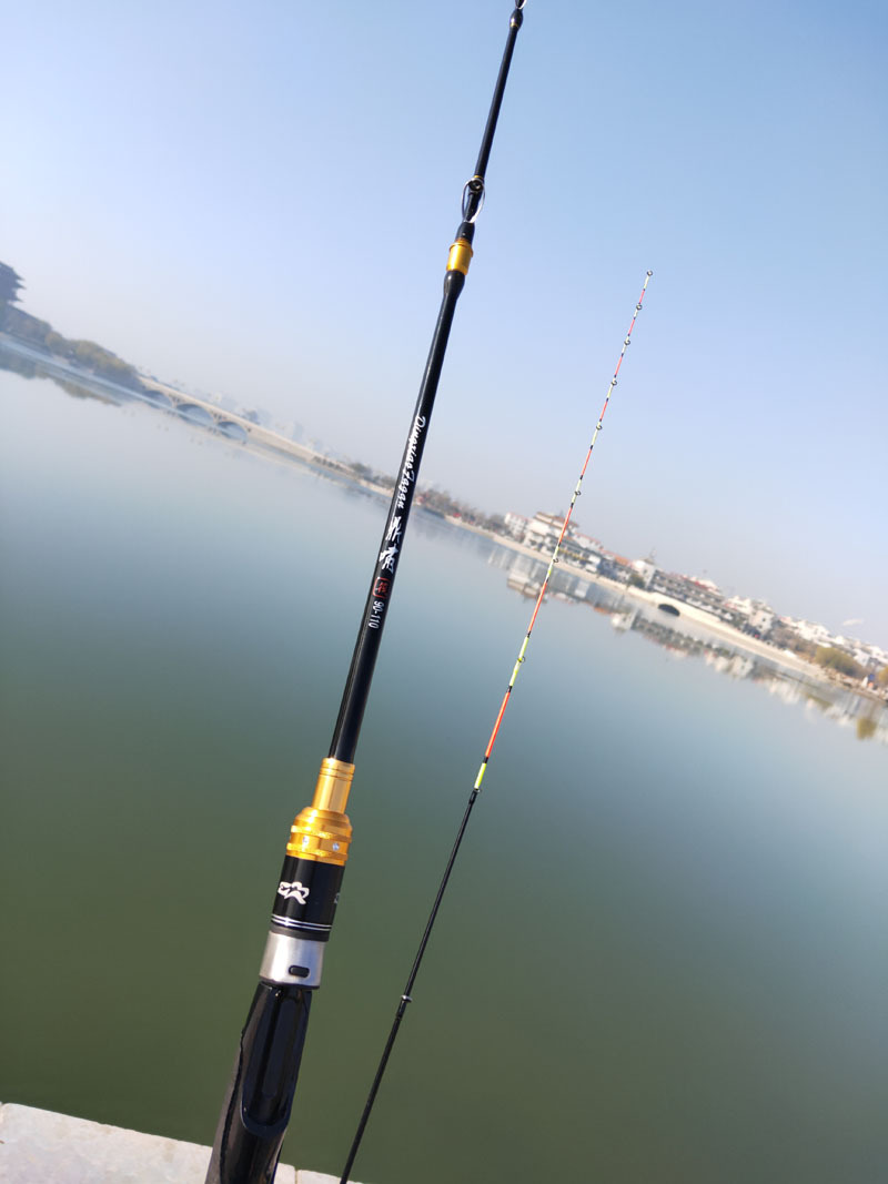 钓鱼筏竿双梢单竿钛合金桥钓桥伐竿定位筏杆软尾冬钓鱼微铅筏竿