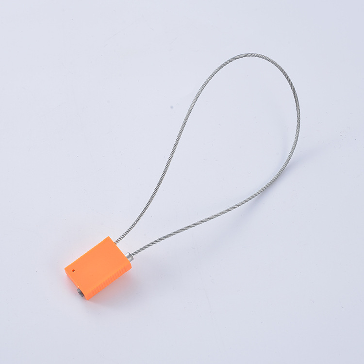 铅封施封锁一次性钢丝封六角钢丝铅封集装箱油罐车抽紧式钢丝封条