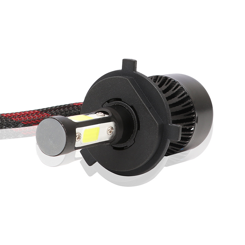 汽车led大灯 汽车灯360度发光 x7四面 h7聚光 摩托车h4 led灯泡