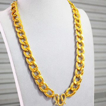 个性潮男嘻哈项链夸张大金链子20mm粗仿黄金老板金项链舞台道具