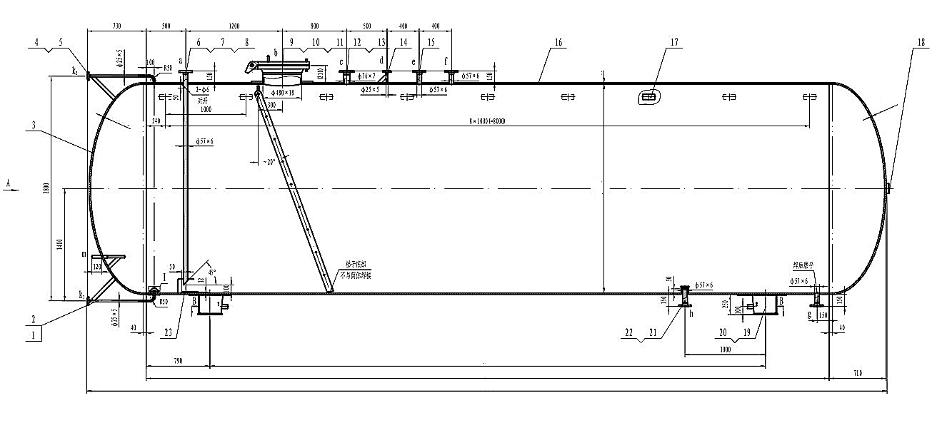 5立方液氨储罐 5立方米型号卧式脱硝液氨储罐生产厂家