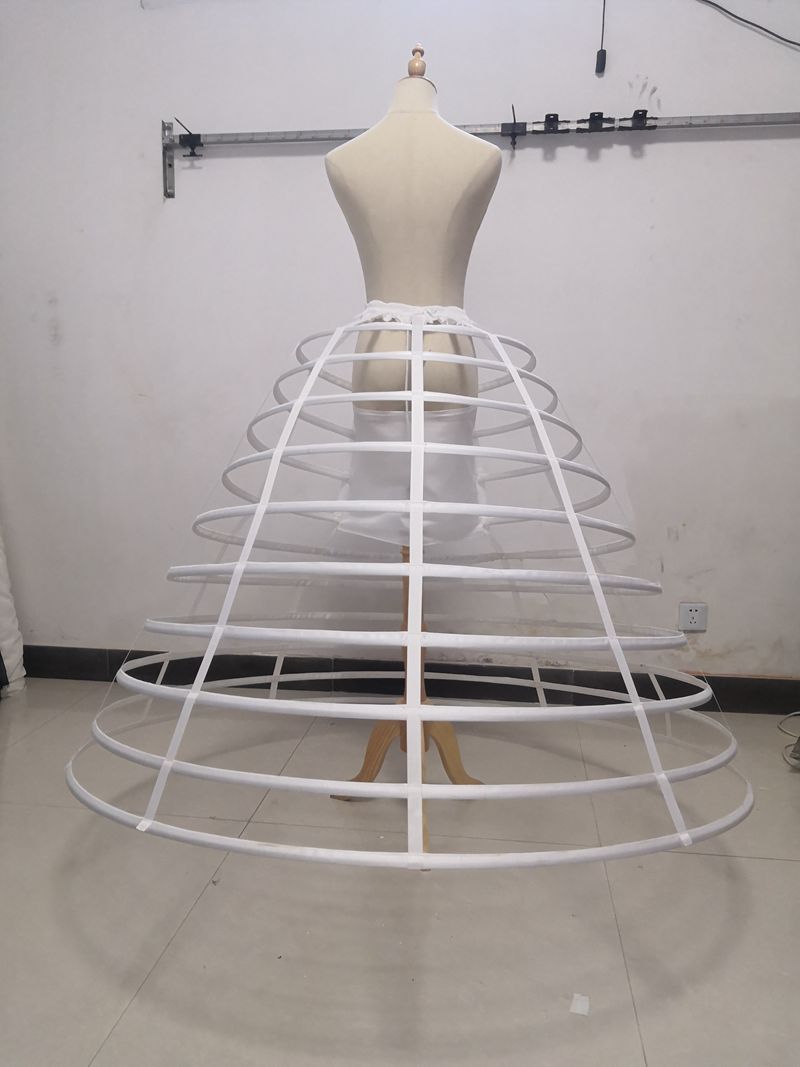 洛可可后现代风异形鸟笼裙撑后翘式克里诺林裙撑140cm直径婚纱用