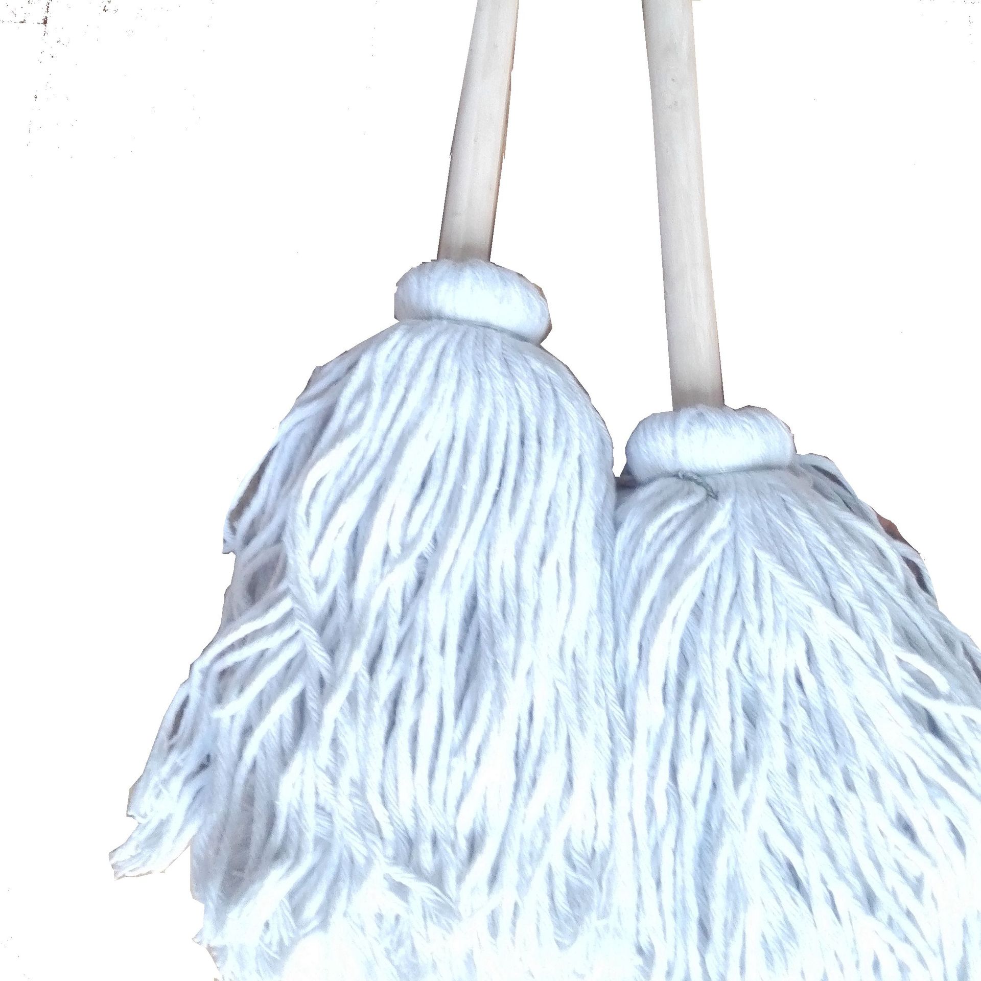 大圆头木把木杆墩布棉线吸水拖把绒线布条老式拖布酒店